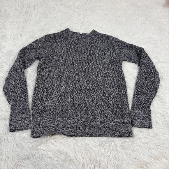 LOFT Sweaters - LOFT Navy and White Marled Knit‎ crew neck Sweater long sleeve